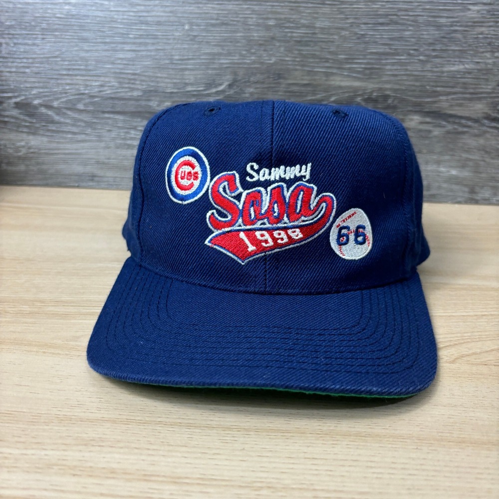 Vintage Chicago Cubs Hat Cap Snap Back Blue Sports Specialties‎ Sammy Sosa '98